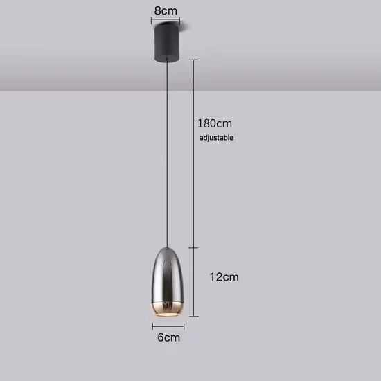 Kitchen Island Mini luces colgantes LED modernas ajustables hacia arriba y hacia abajo