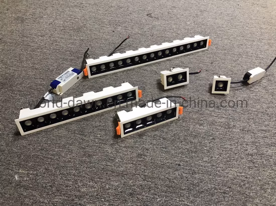 55 mm recortado baño inteligente dormitorio cuadrado redondo LED interior iluminación comercial panel empotrado Downlight techo empotrado COB proyector Spot Down Light