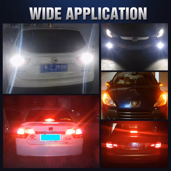Nuevo S25 1156 1157 LED luces de marcha atrás de freno de giro de coche