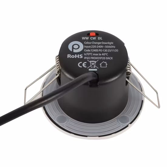 Bisel magnético intercambiable IP65 2CCT SMD con clasificación de fuego 3000K 4000K LED Downlight